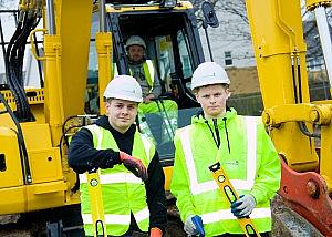 Ryan and Harry who are apprentices on our Ings project in Hull