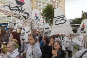 Pictured is Riverside sponsored Hull Freedom festival Lantern parade.  Pictures copyright Darren Casey / DCimaging 07989 984643