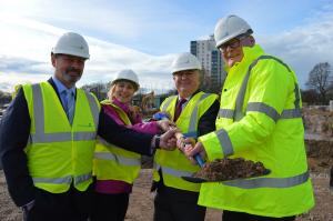 Partners celebrate the start of more new homes in east Hull.