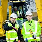 Ryan and Harry who are apprentices on our Ings project in Hull